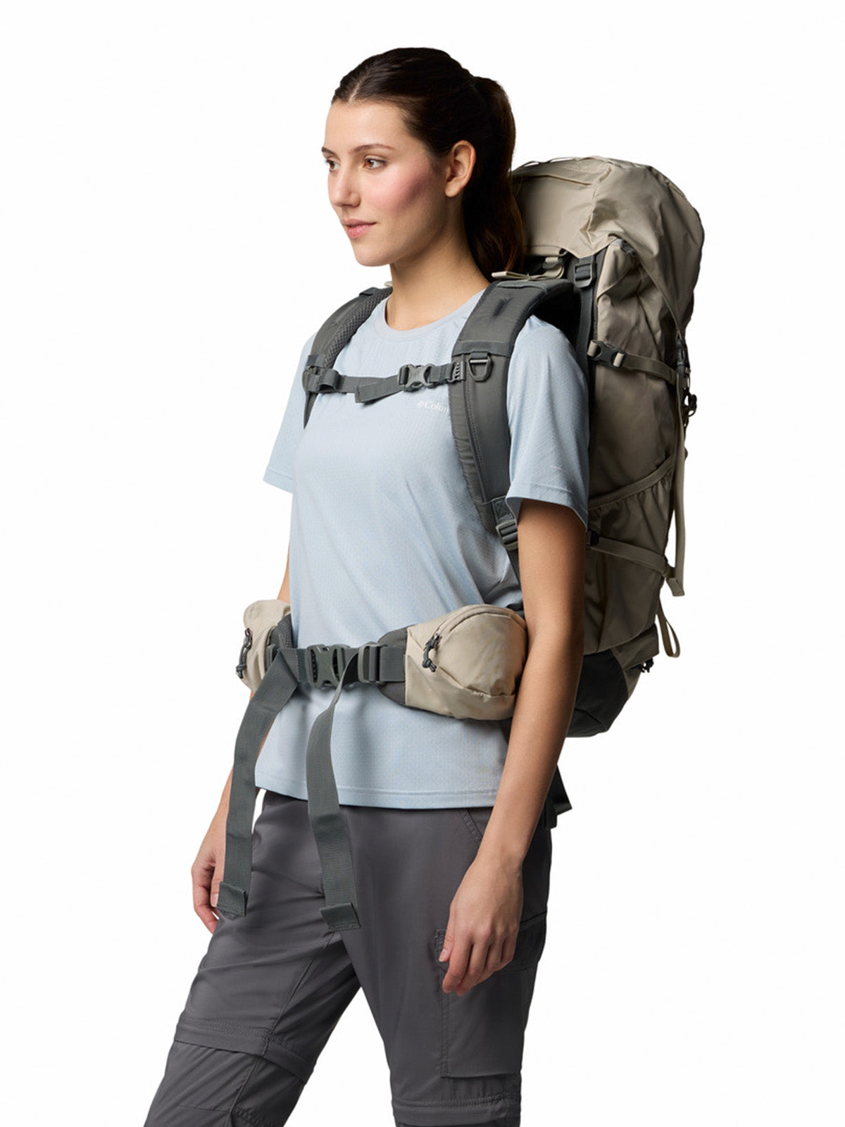 Mochila Unisex Wildwood Heights 45L Gris Columbia