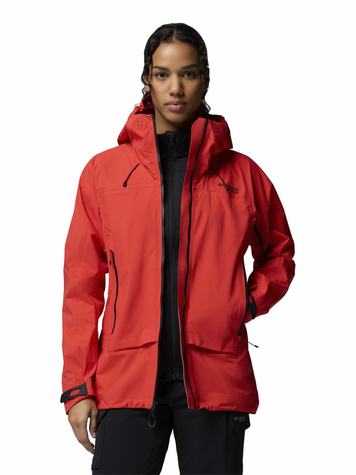 Cortaviento Mujer Saudan Pro 3L Rojo Columbia