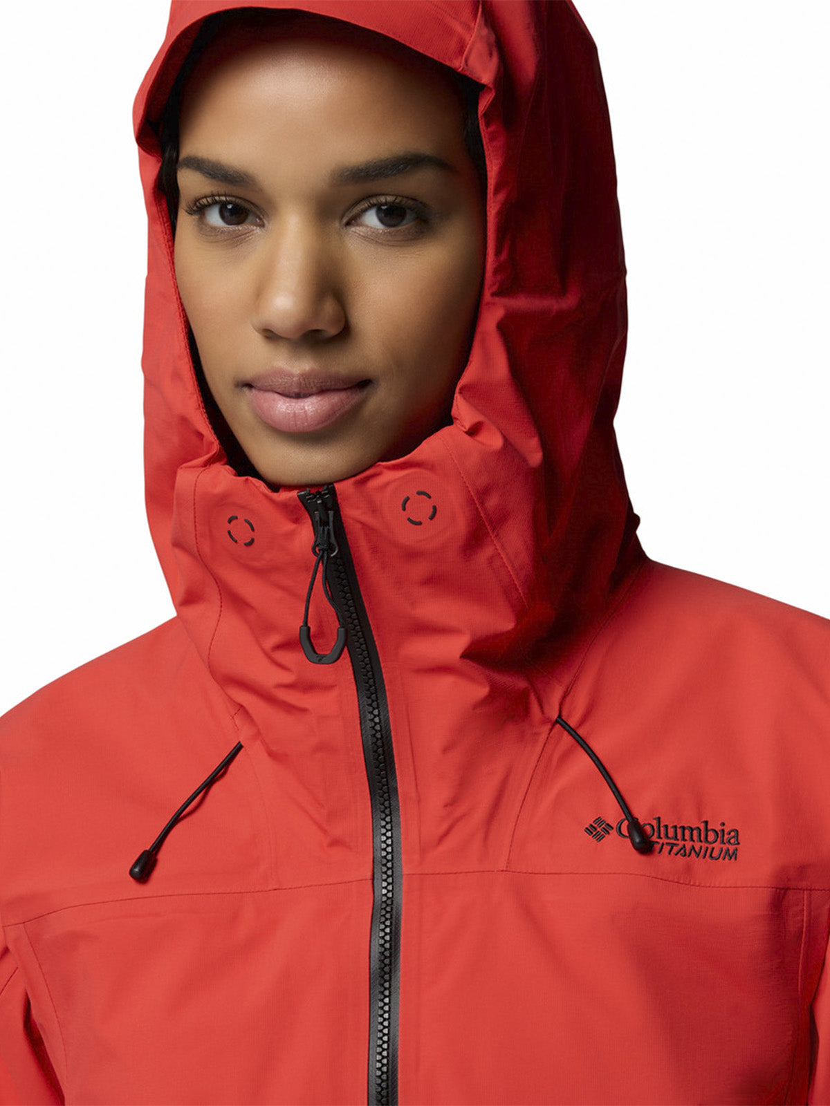Cortaviento Mujer Saudan Pro 3L Rojo Columbia