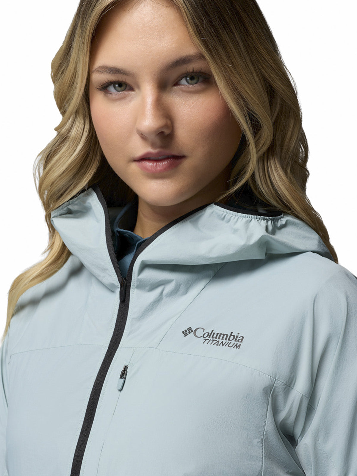 Cortaviento Mujer Khyex Pro Wind Celeste Columbia