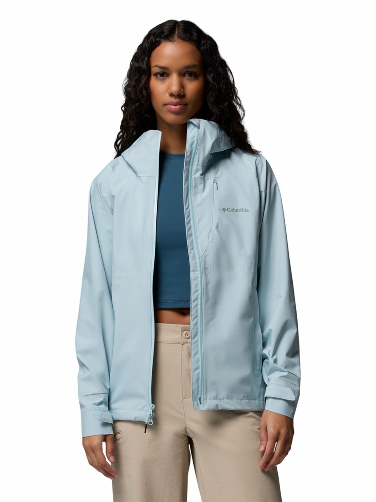 Cortaviento Mujer Trailborne 2.5L Shell Celeste Columbia