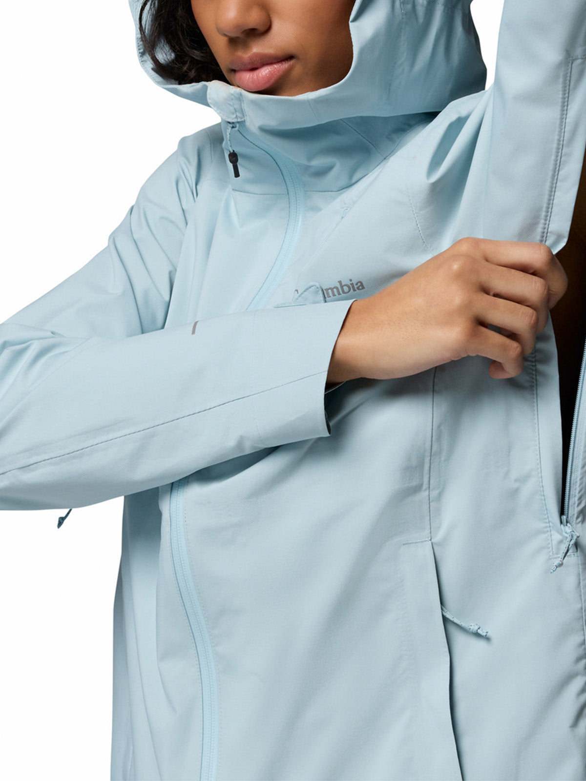 Cortaviento Mujer Trailborne 2.5L Shell Celeste Columbia