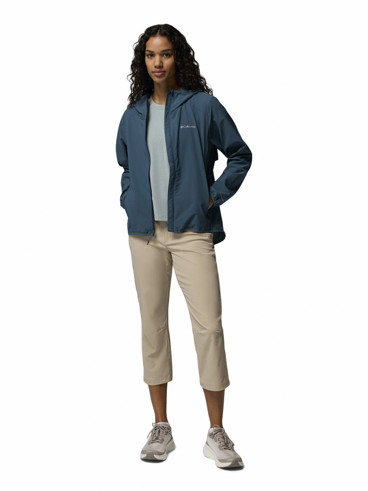 Cortaviento Mujer Trailborne Azul Columbia