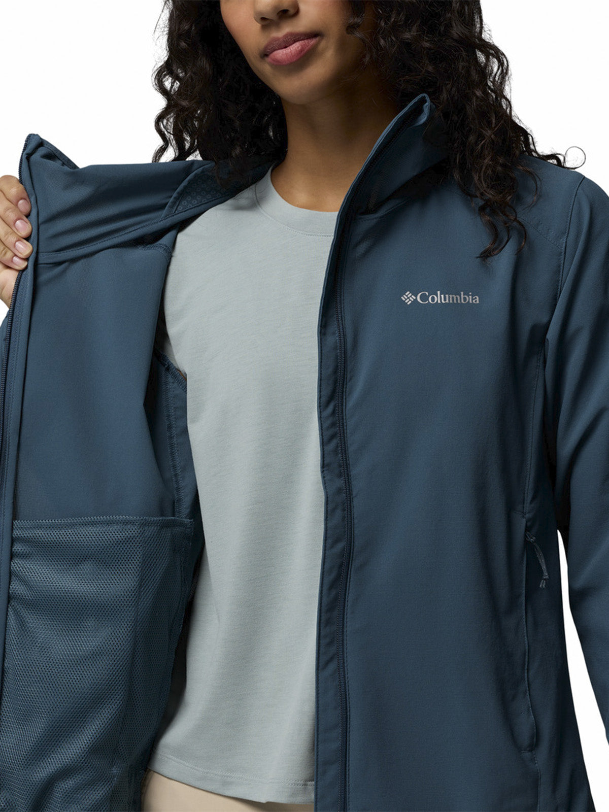 Cortaviento Mujer Trailborne Azul Columbia