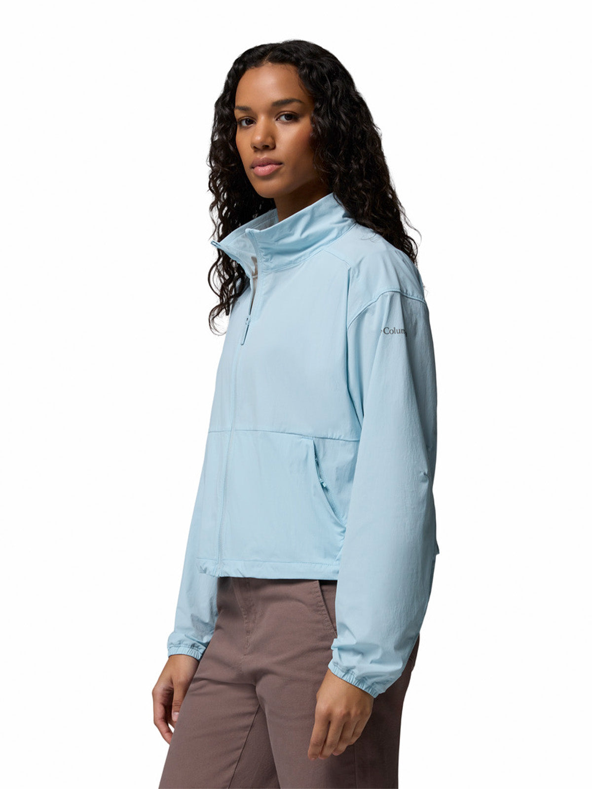 Softshell Mujer Amazestretch Celeste Columbia