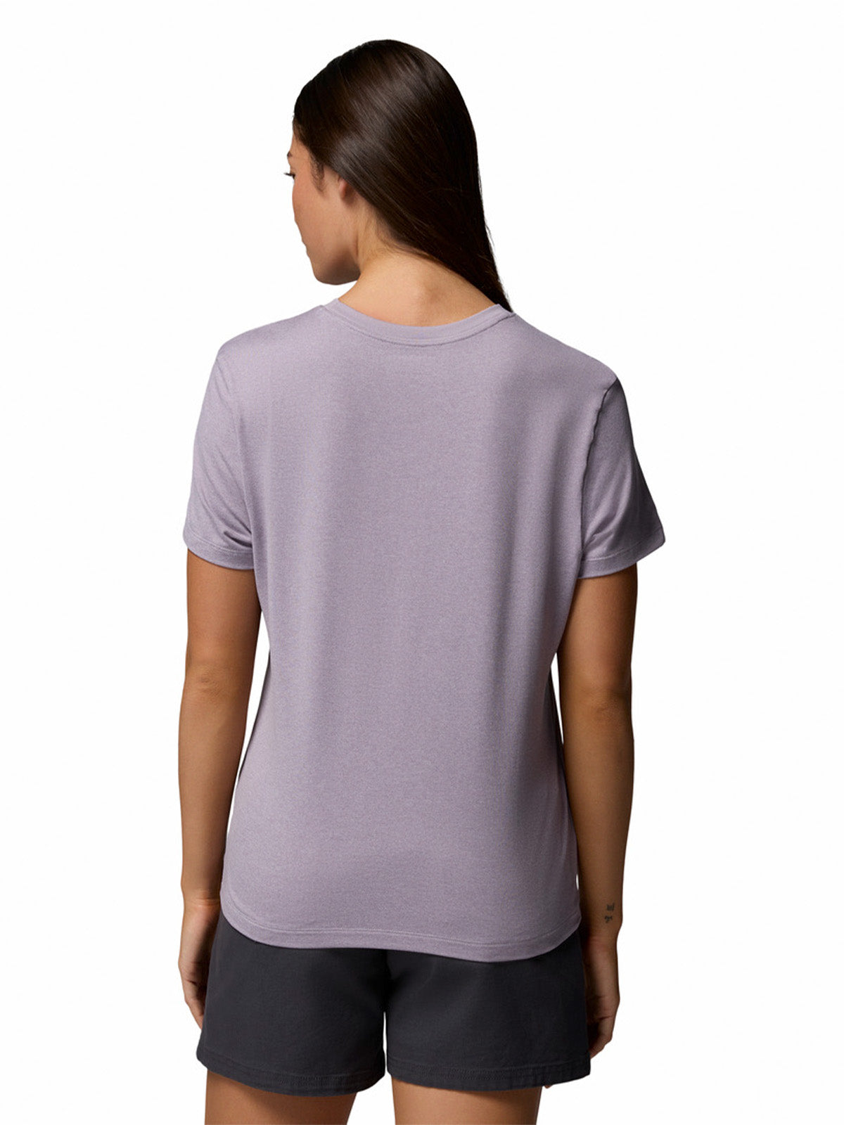 Polera Manga Corta Mujer Parsons Point Logo Morado Columbia