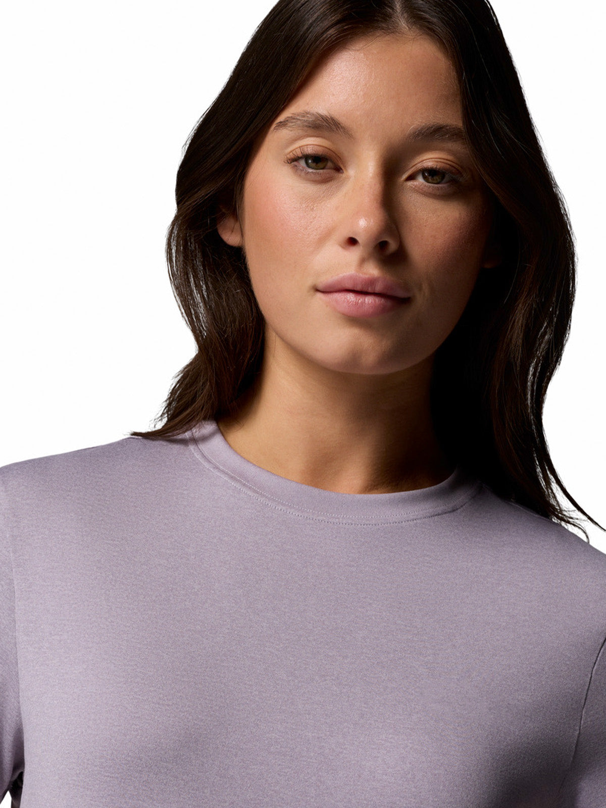 Polera Manga Corta Mujer Parsons Point Logo Morado Columbia