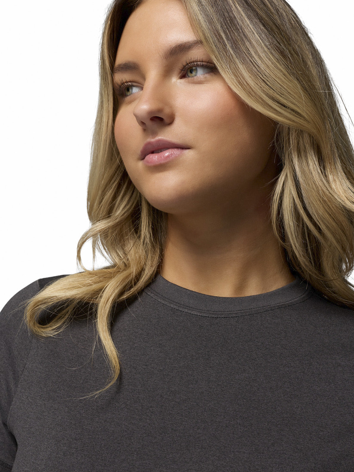 Polera Manga Corta Mujer Parsons Point Logo Negro Columbia