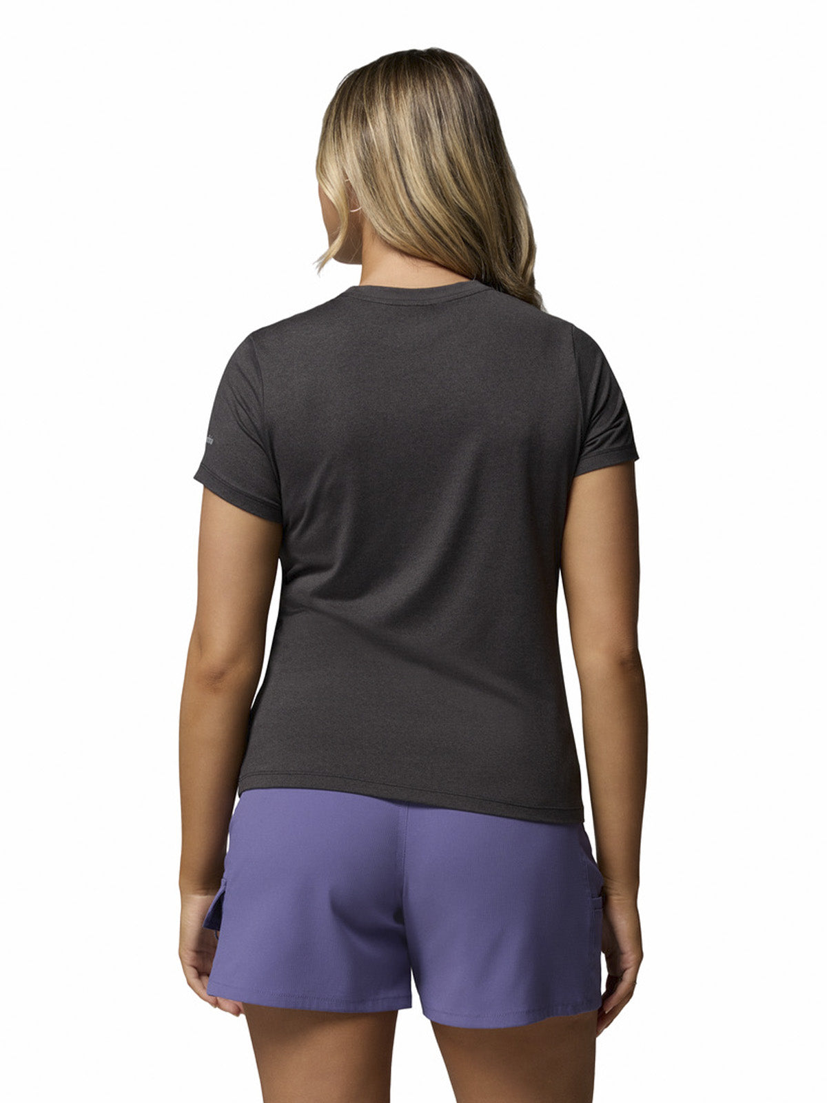 Polera Manga Corta Mujer Parsons Point Logo Negro Columbia