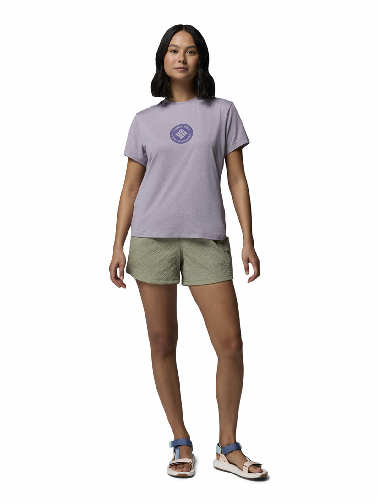 Polera Manga Corta Mujer Parsons PointMorado Columbia