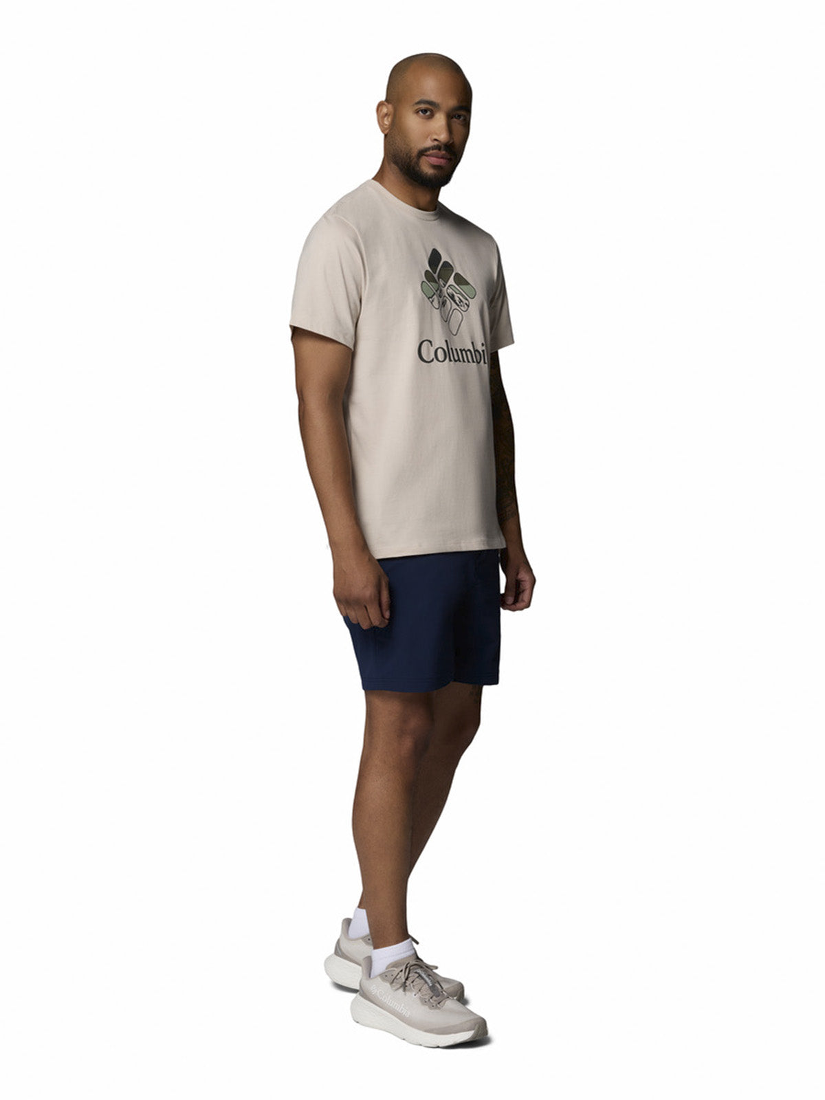 Polera Manga Corta Hombre Seasonal Graphic T Gris Columbia