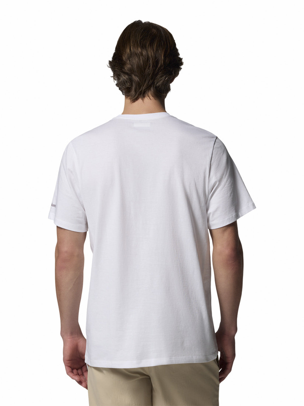 Polera Manga Corta Hombre Seasonal Graphic T Blanco Columbia