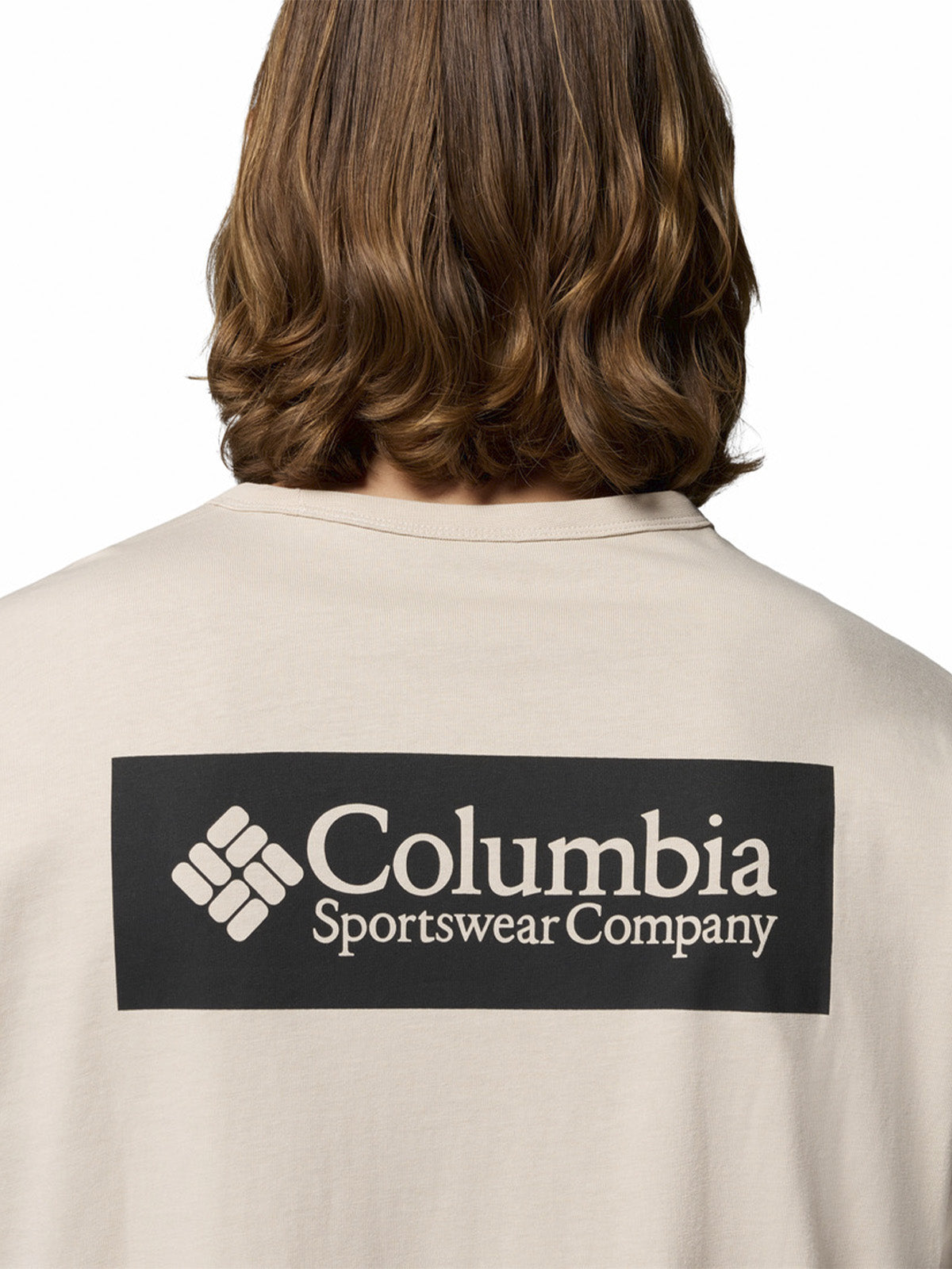 Polera Manga Corta Hombre Heavyweight Iconic Gris Columbia