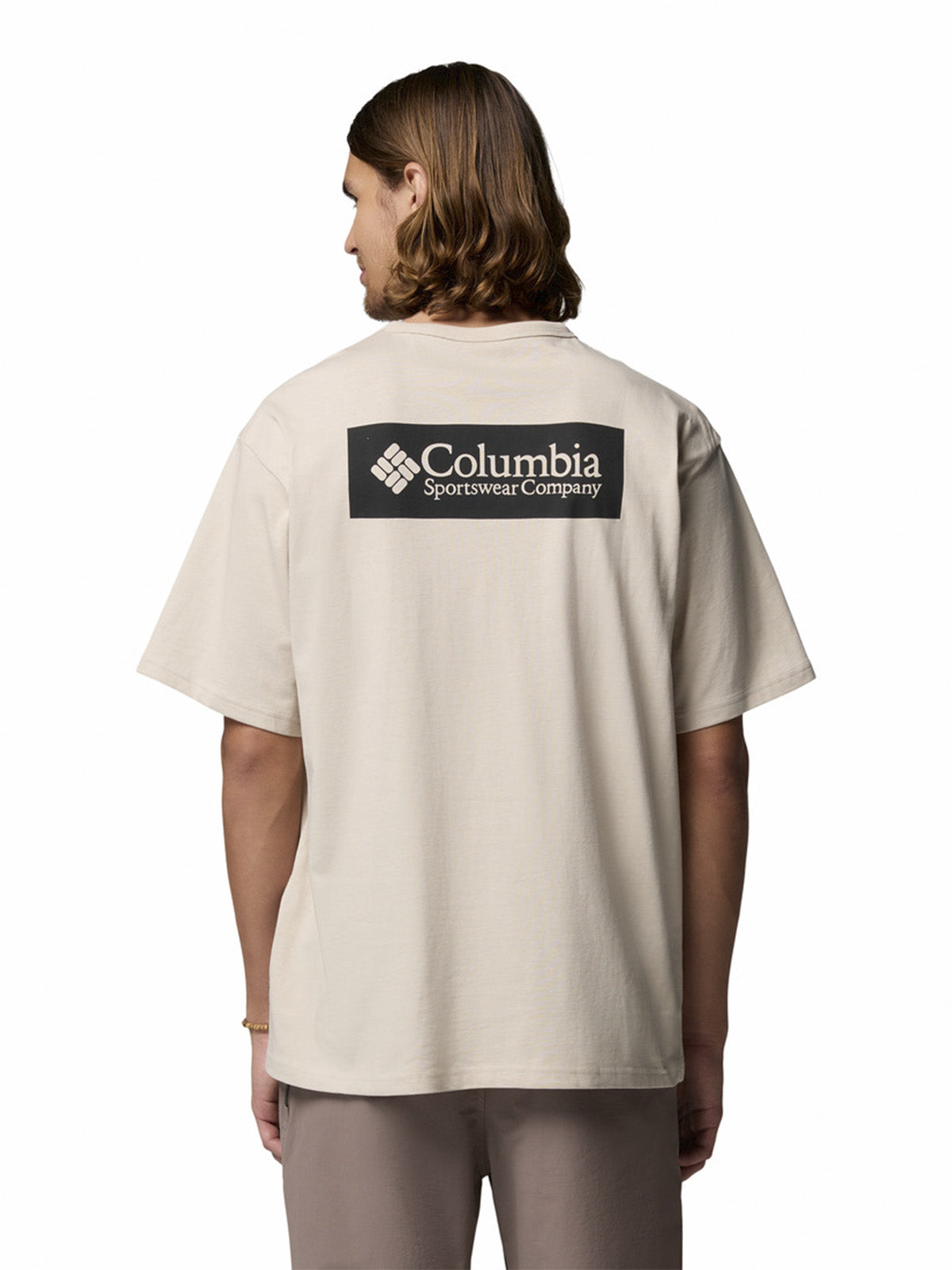 Polera Manga Corta Hombre Heavyweight Iconic Gris Columbia