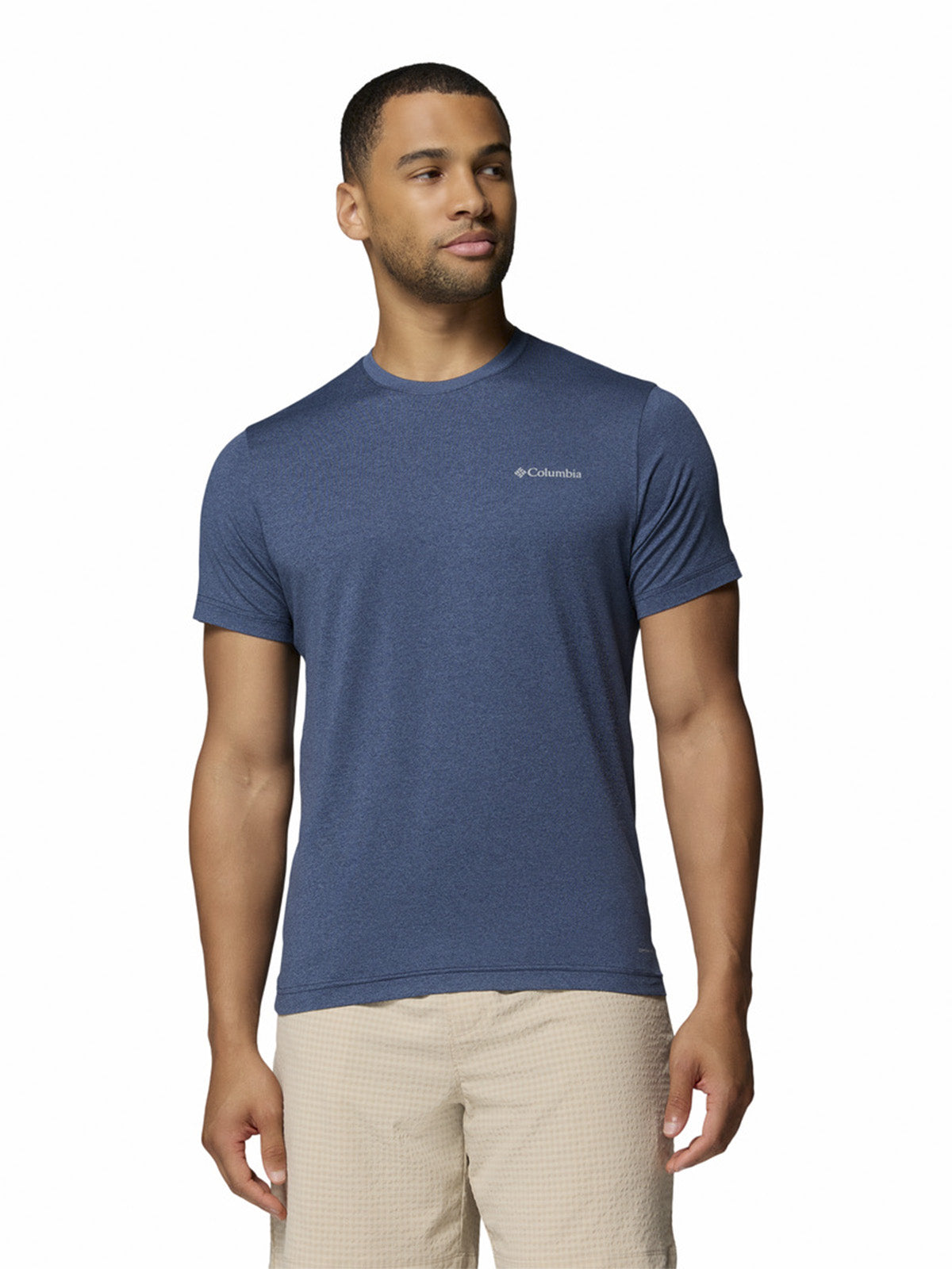 Polera Manga Corta Hombre Parsons Point Azul Columbia