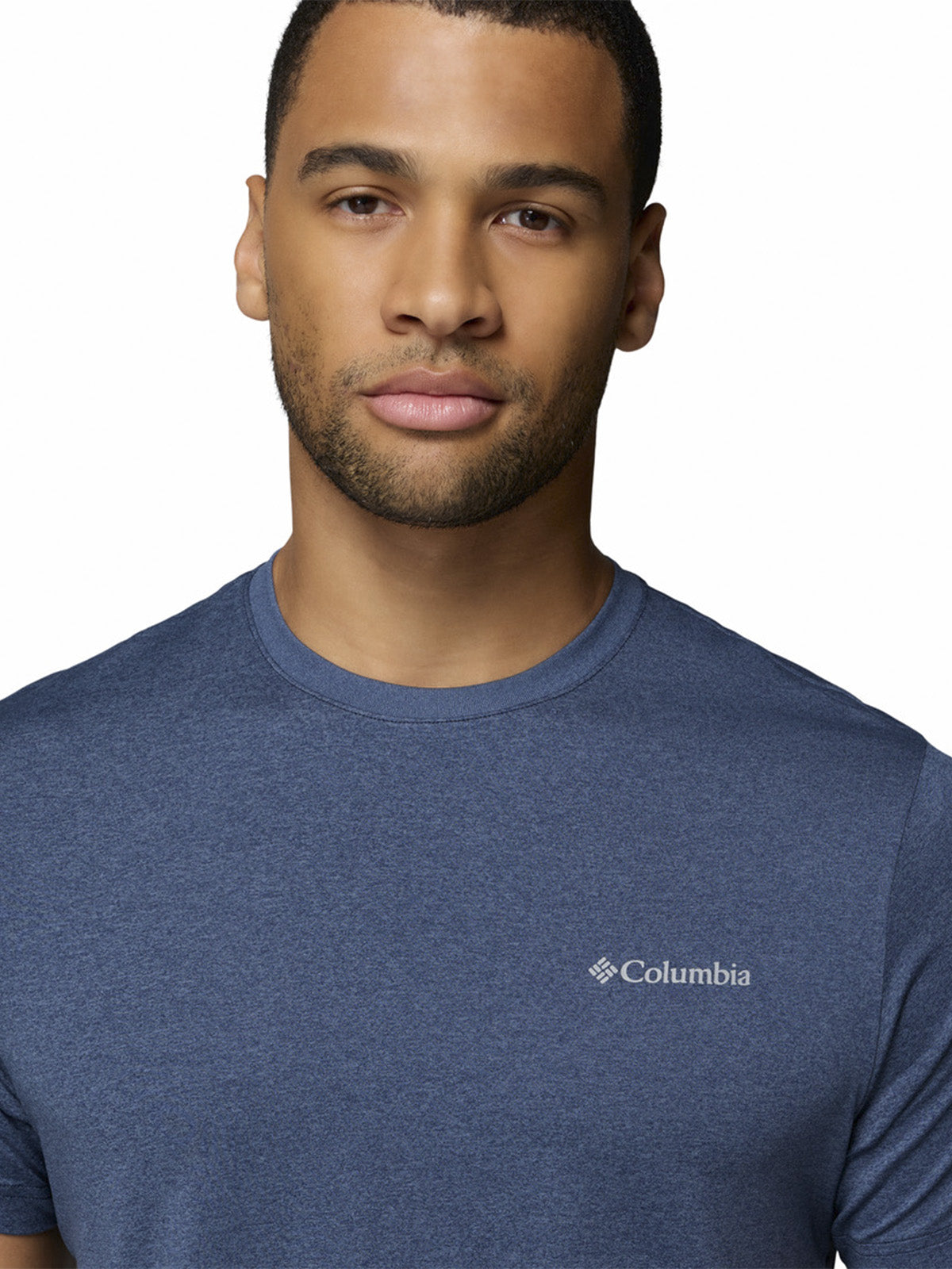 Polera Manga Corta Hombre Parsons Point Azul Columbia