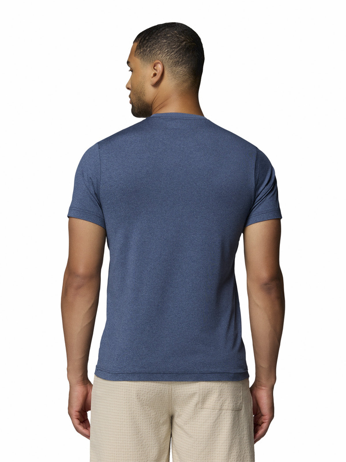 Polera Manga Corta Hombre Parsons Point Azul Columbia