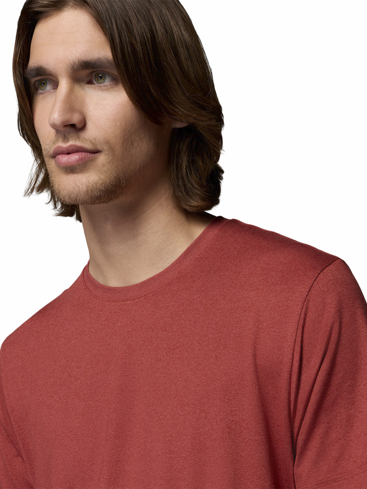 Polera Manga Corta Hombre Parsons Point Rojo Columbia
