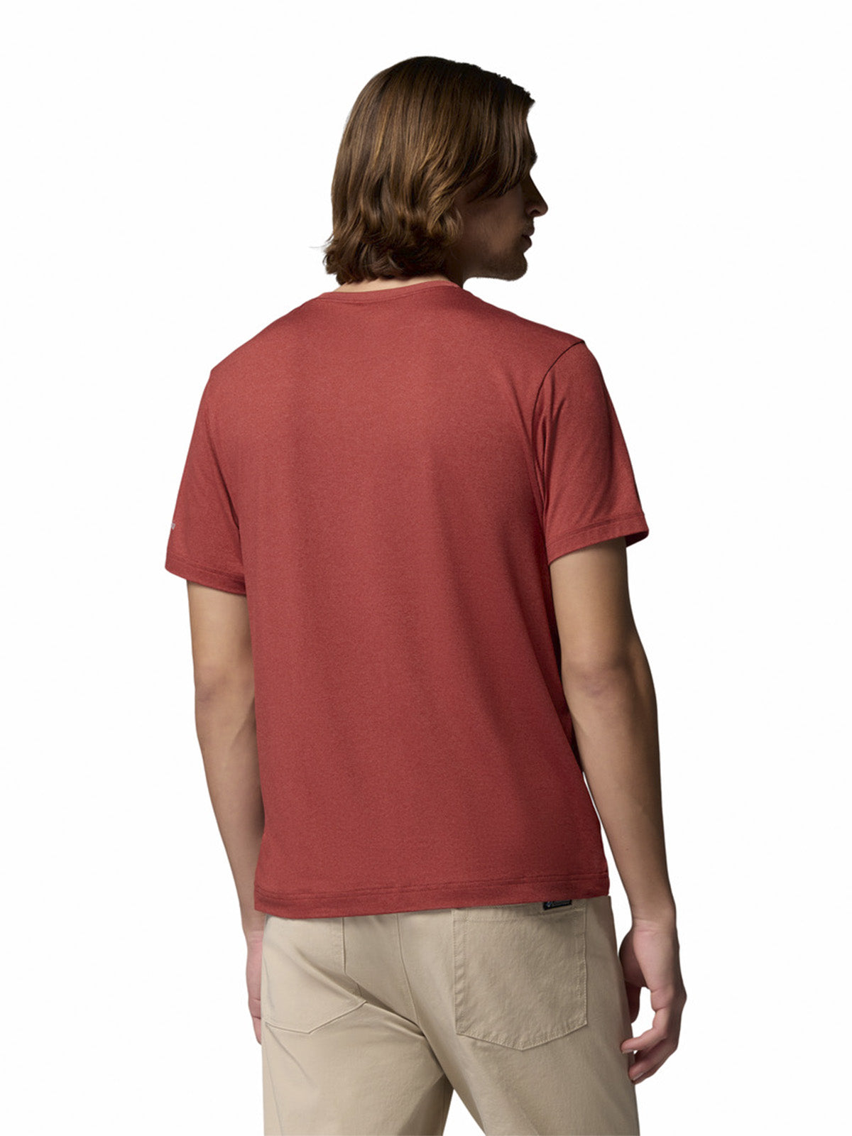Polera Manga Corta Hombre Parsons Point Rojo Columbia