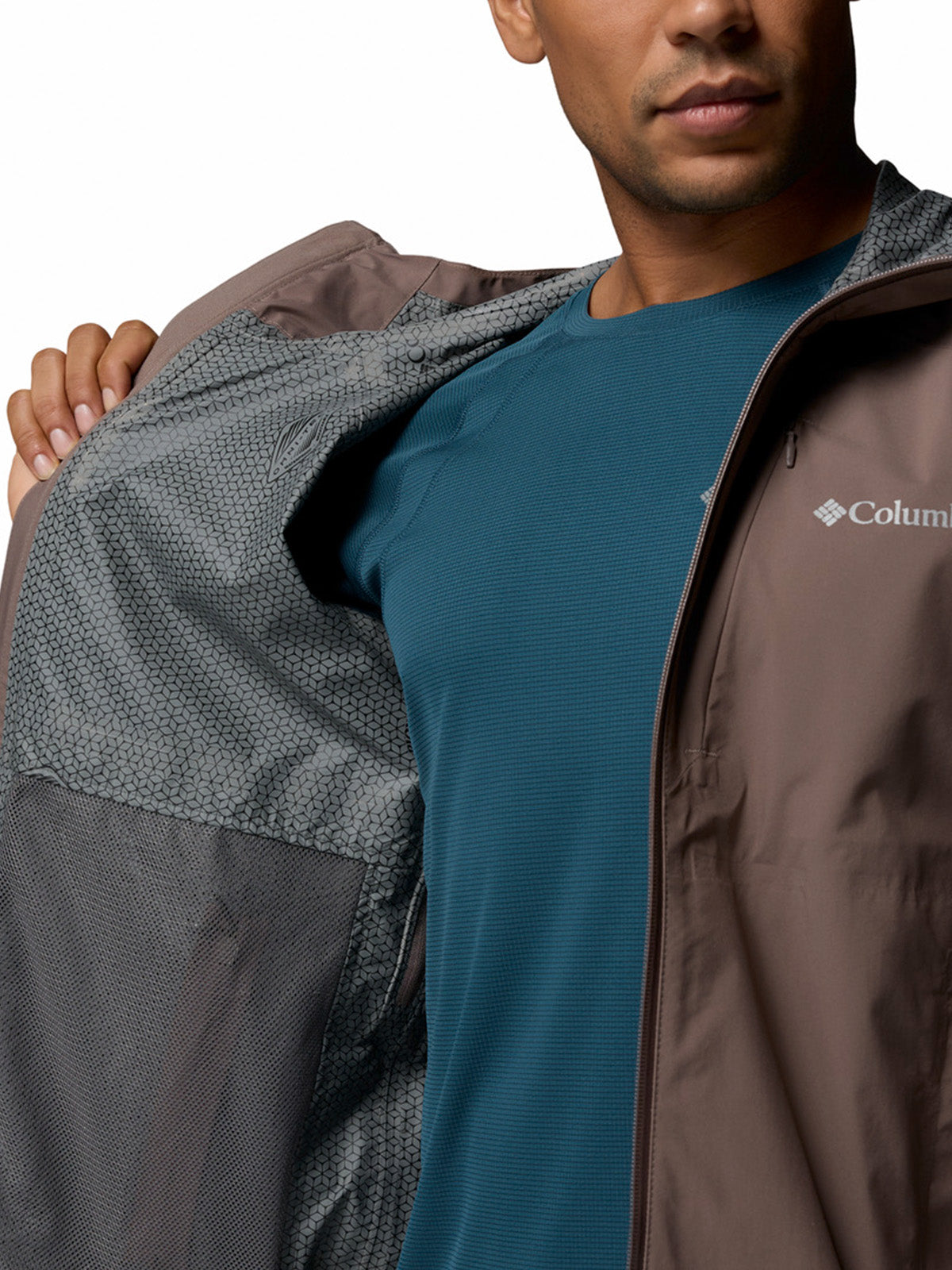 Cortaviento Hombre Trailborne 2.5L Shell Gris Columbia