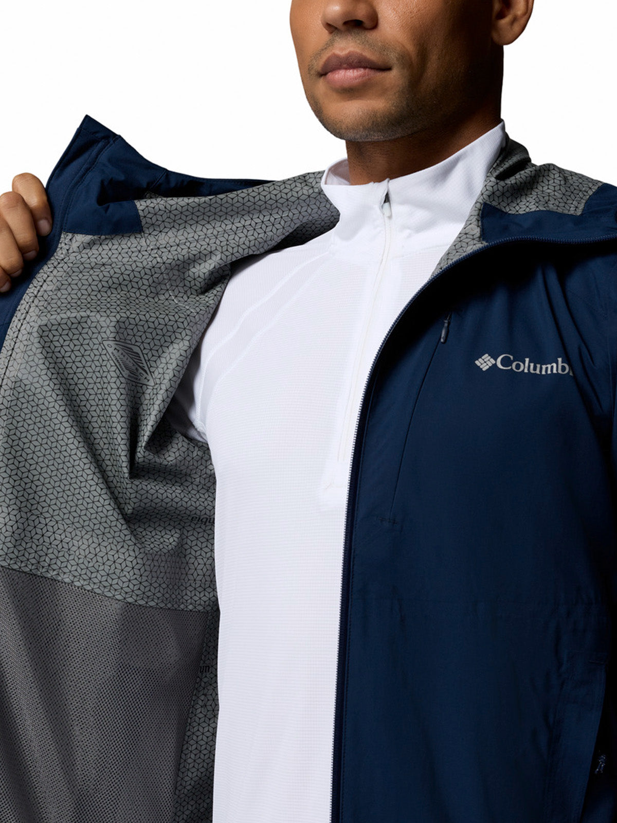Cortaviento Hombre Trailborne 2.5L Shell Azul Columbia