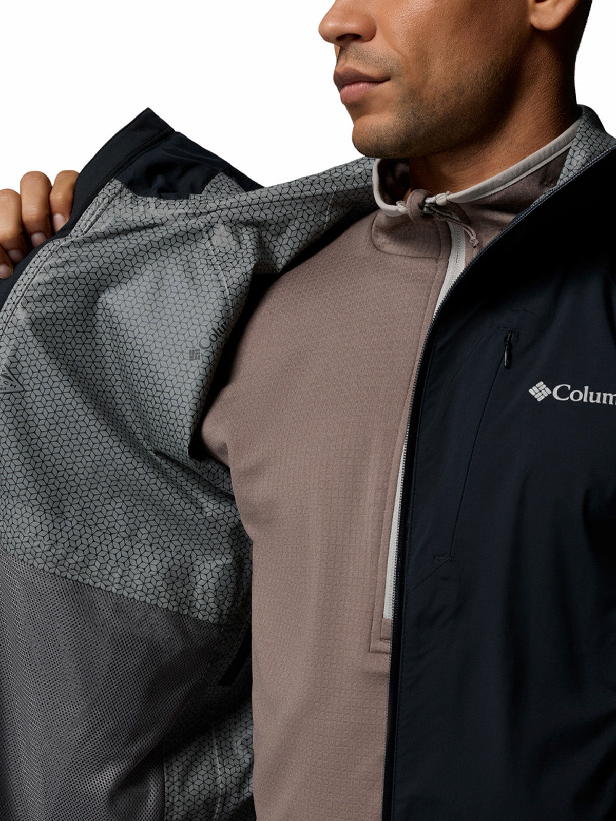 Cortaviento Hombre Trailborne 2.5L Shell Negro Columbia