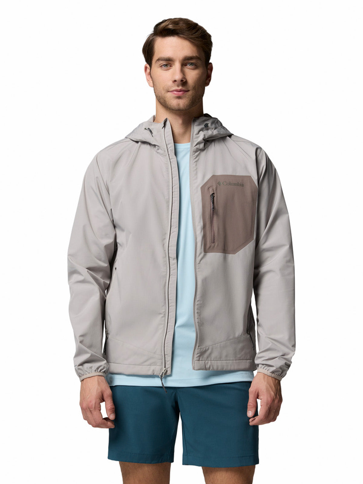 Softshell Hombre Tall Heights III Hoodied Gris Columbia