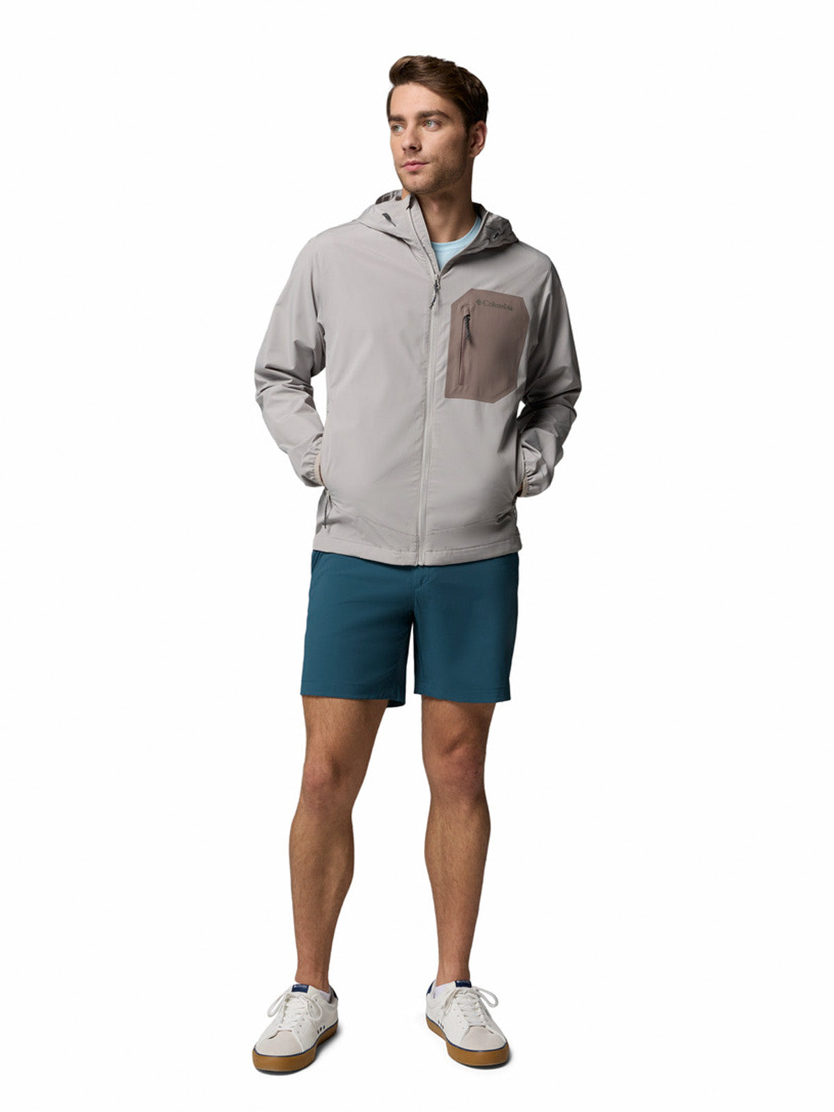 Softshell Hombre Tall Heights III Hoodied Gris Columbia