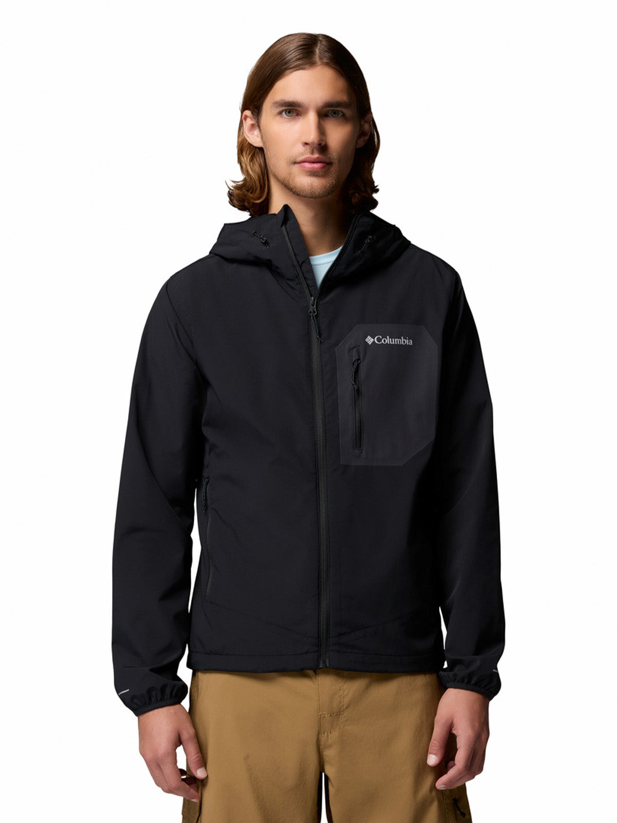 Softshell Hombre Tall Heights III Hoodied Negro Columbia