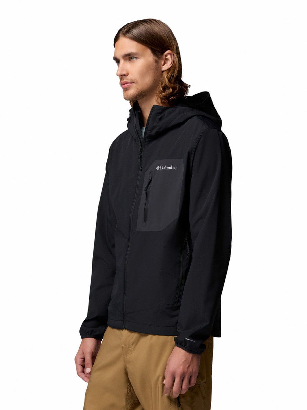 Softshell Hombre Tall Heights III Hoodied Negro Columbia