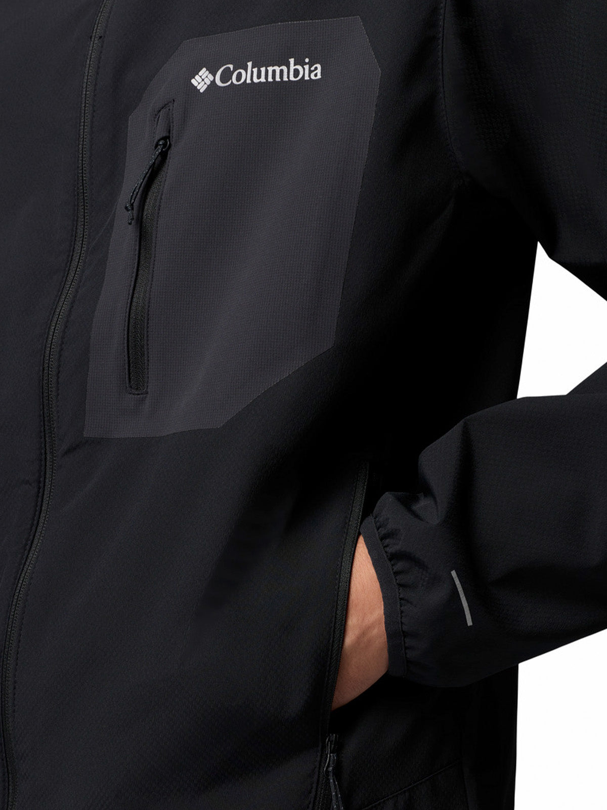 Softshell Hombre Tall Heights III Hoodied Negro Columbia
