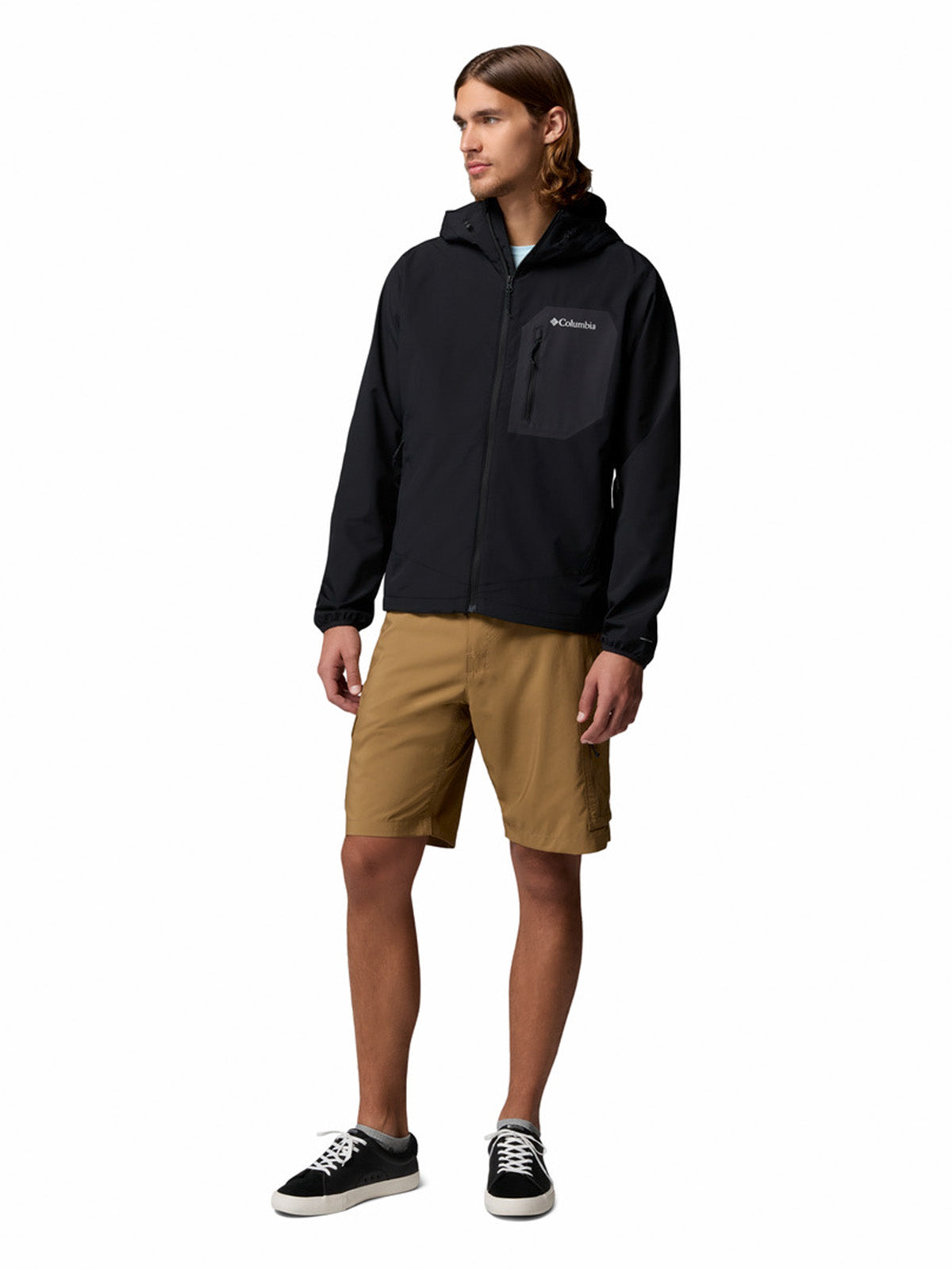 Softshell Hombre Tall Heights III Hoodied Negro Columbia