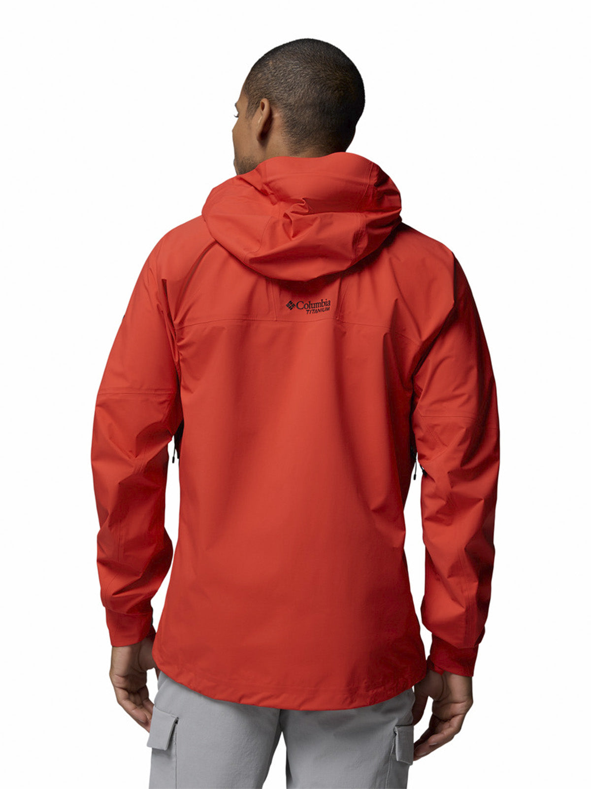 Cortaviento Hombre Saudan Pro 3L Naranjo Columbia
