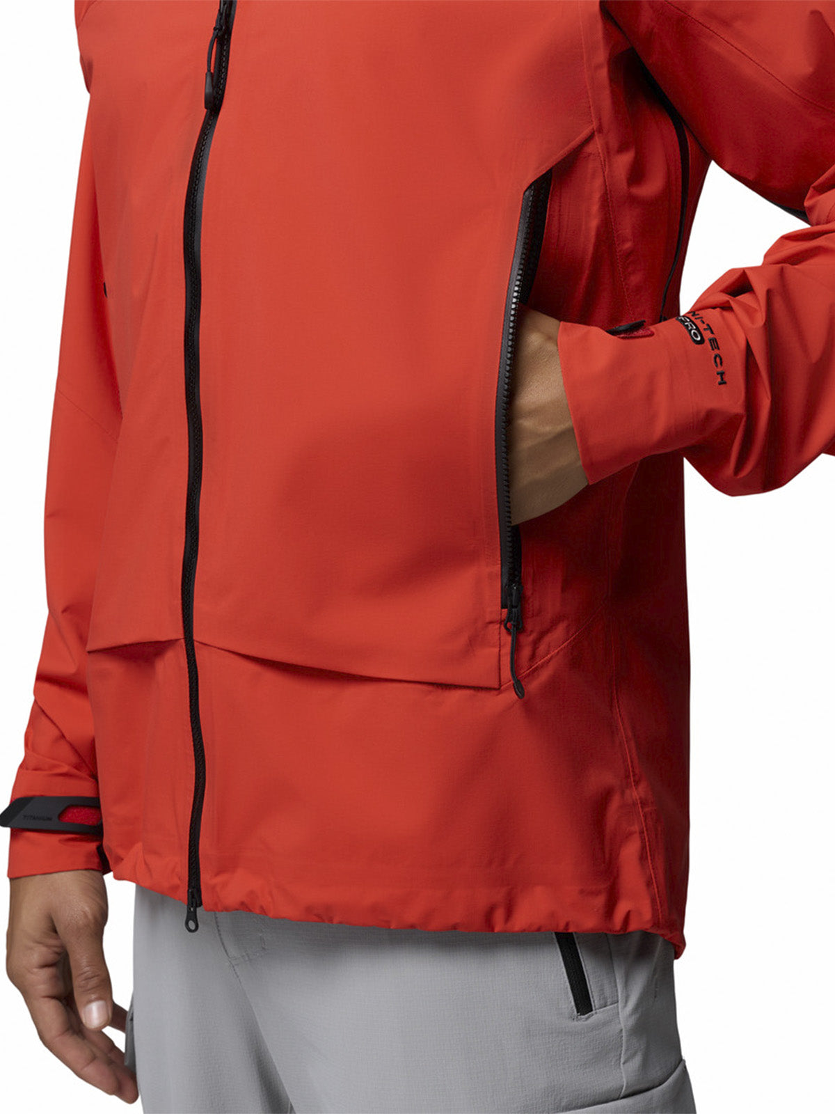 Cortaviento Hombre Saudan Pro 3L Naranjo Columbia
