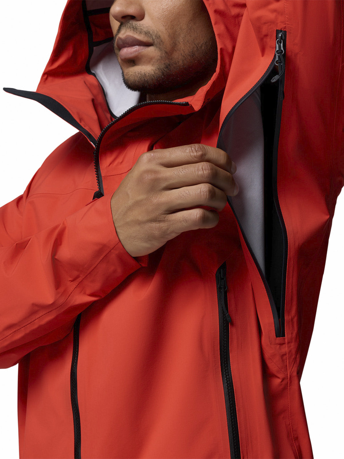 Cortaviento Hombre Saudan Pro 3L Naranjo Columbia