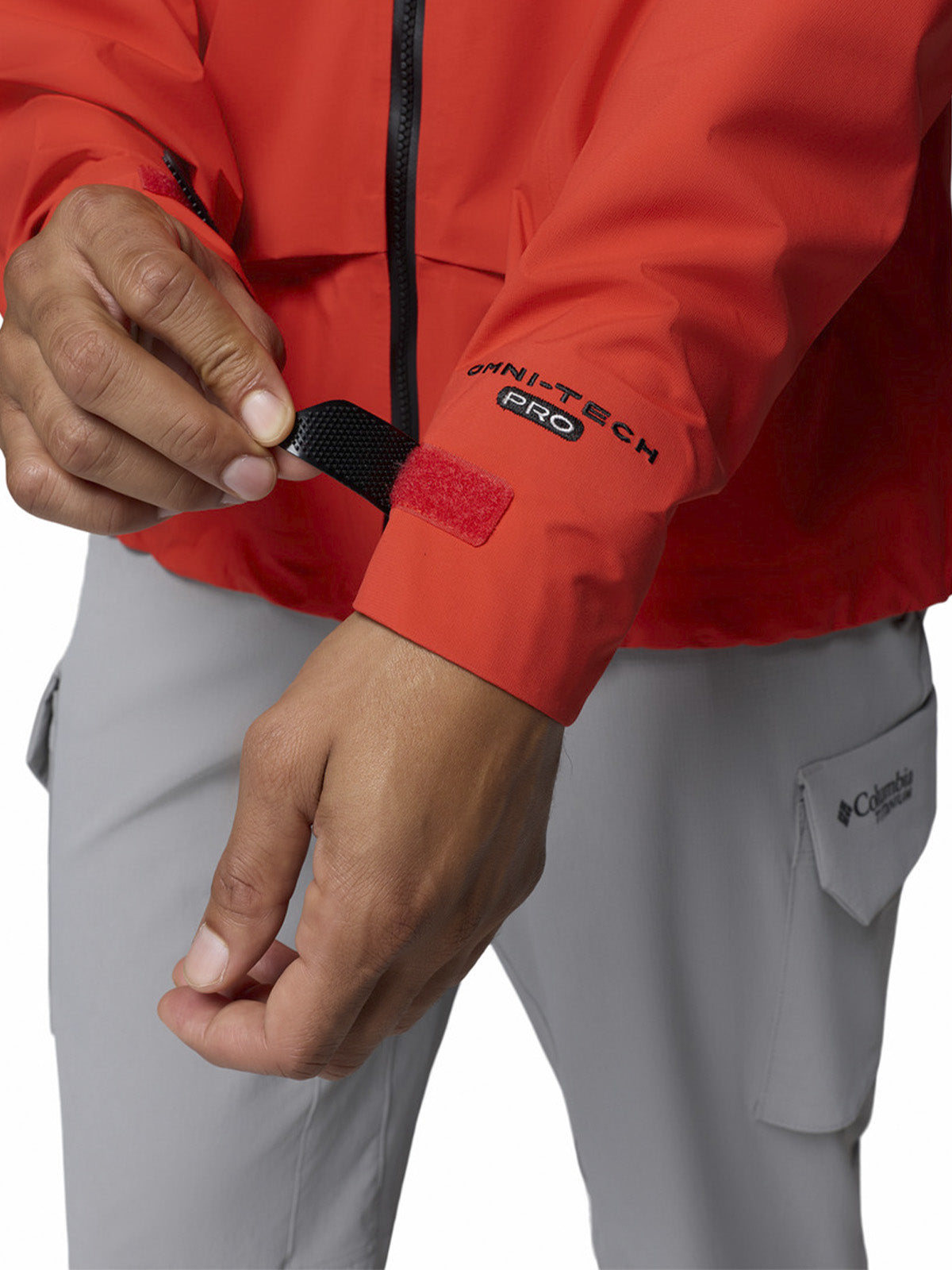 Cortaviento Hombre Saudan Pro 3L Naranjo Columbia