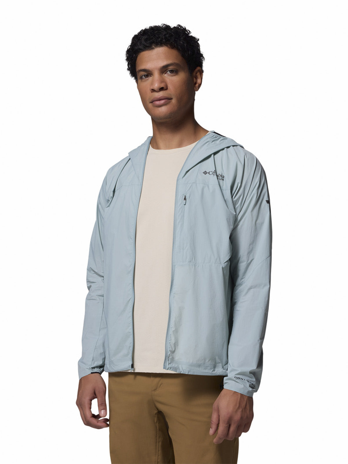Cortaviento Hombre Khyex Pr Wind Celeste Columbia