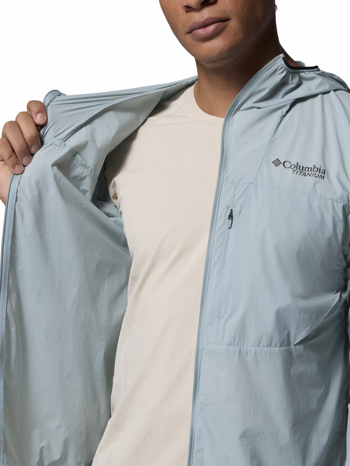 Cortaviento Hombre Khyex Pr Wind Celeste Columbia