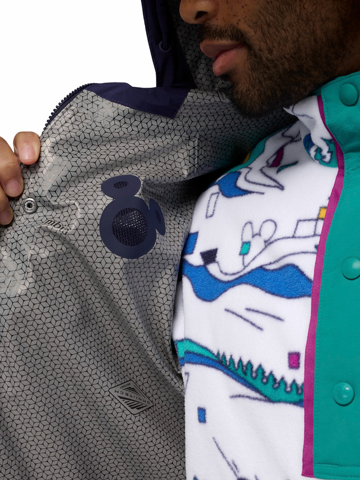 Cortaviento Hombre Disney Mickey Ibex Azul Columbia