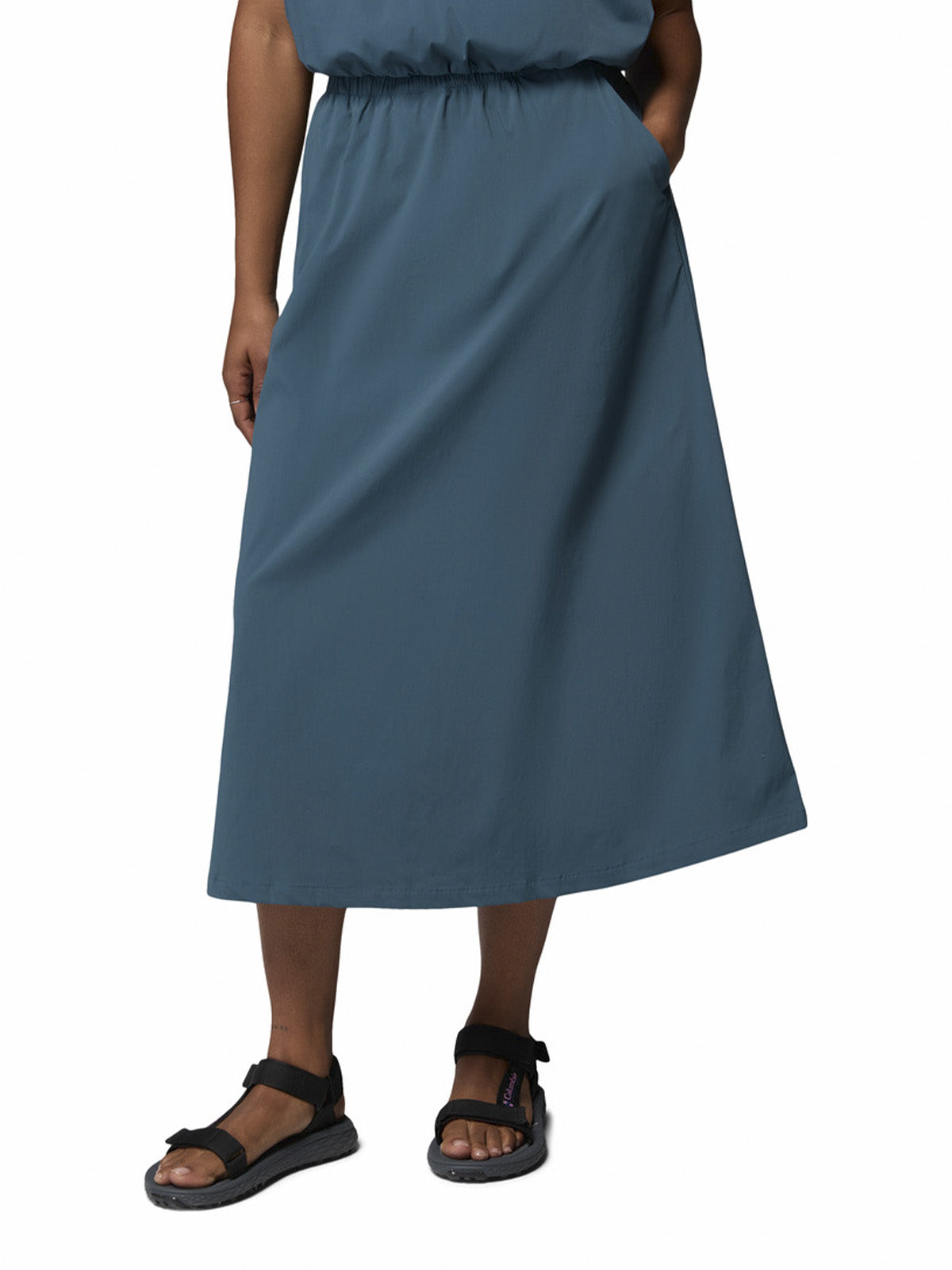 Falda Mujer Chill Creek Long Azul Columbia