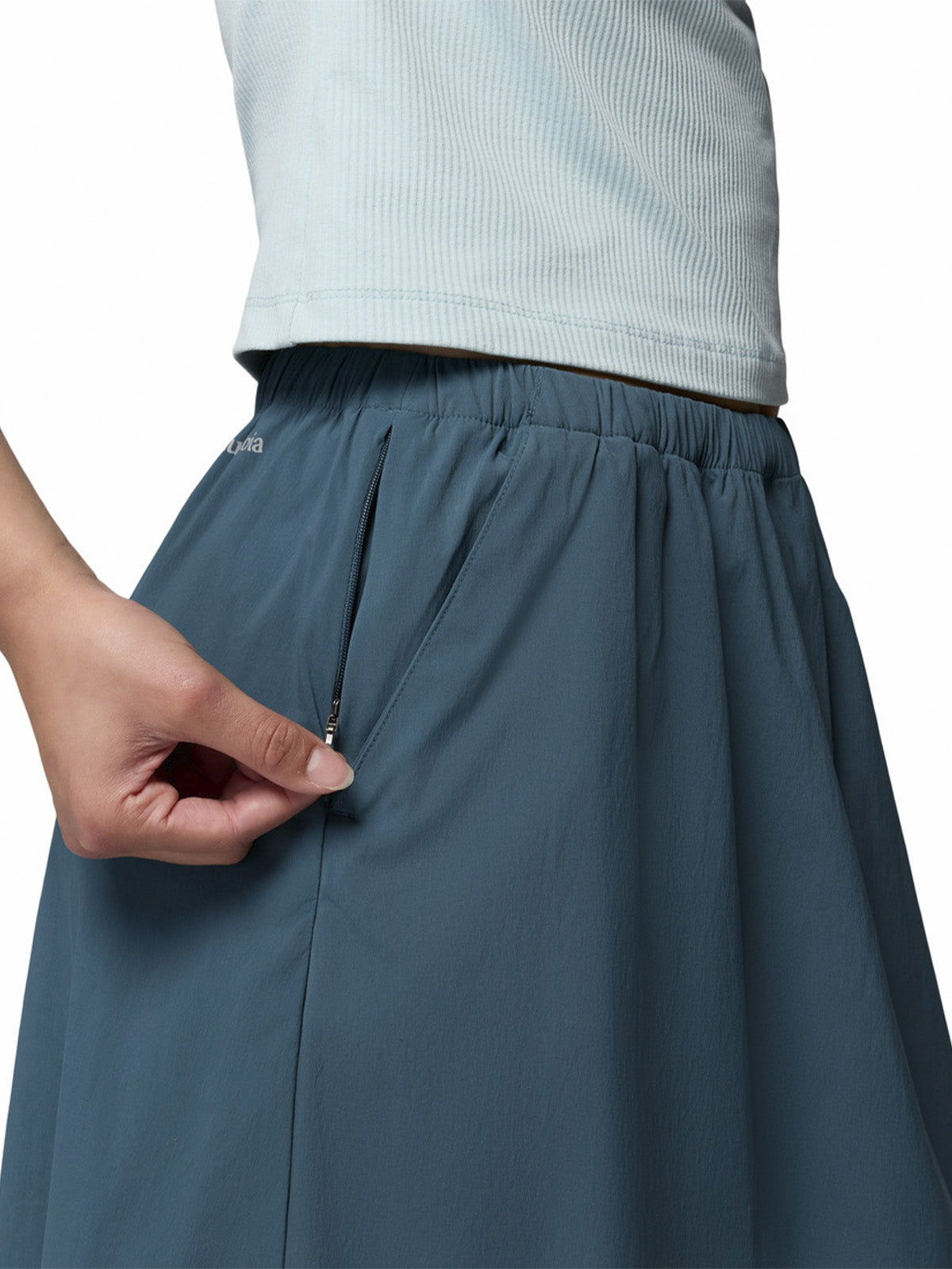 Falda Mujer Chill Creek Long Azul Columbia