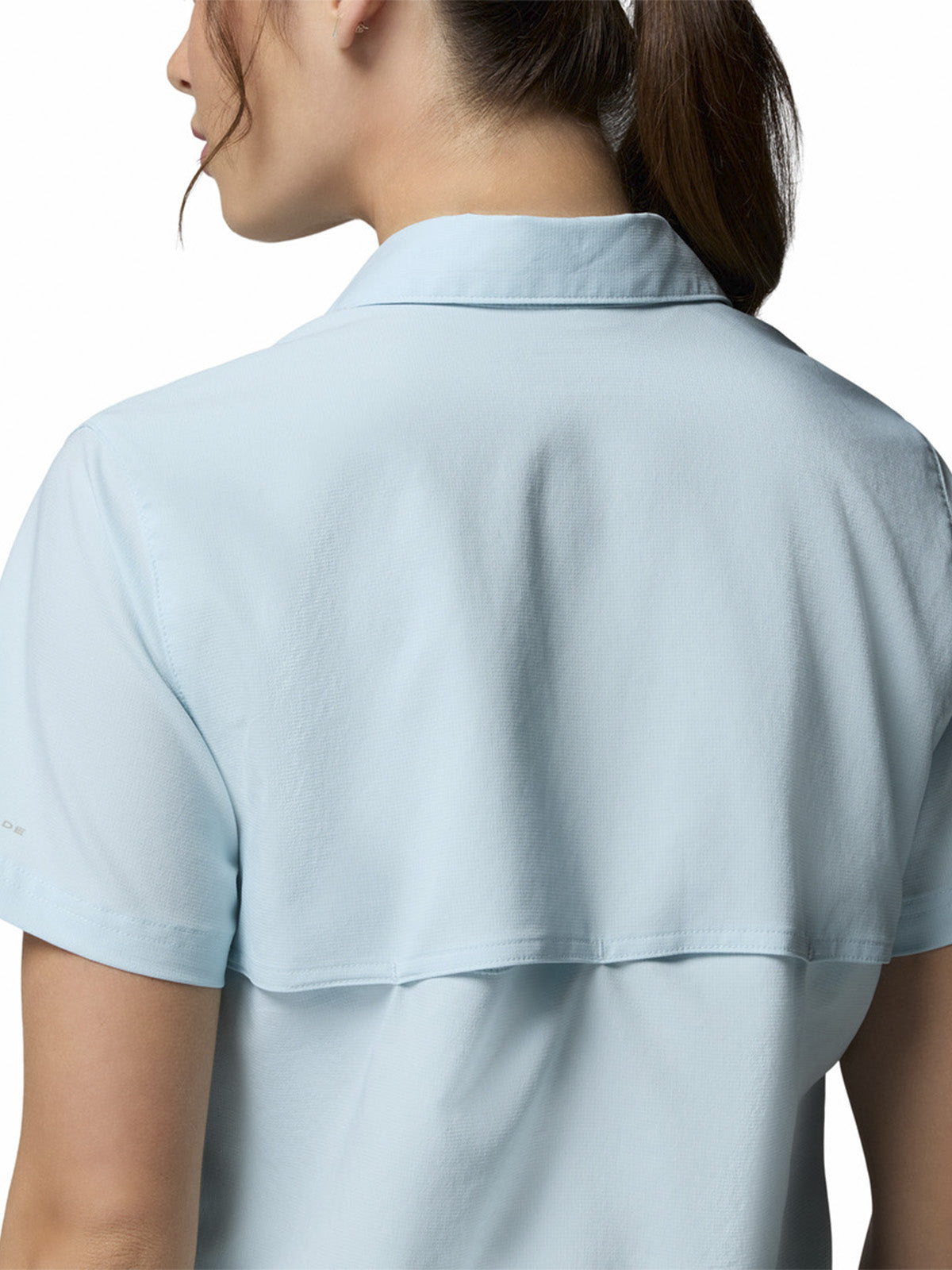 Blusa Manga Corta Mujer Silver Rid Utility Celeste Columbia