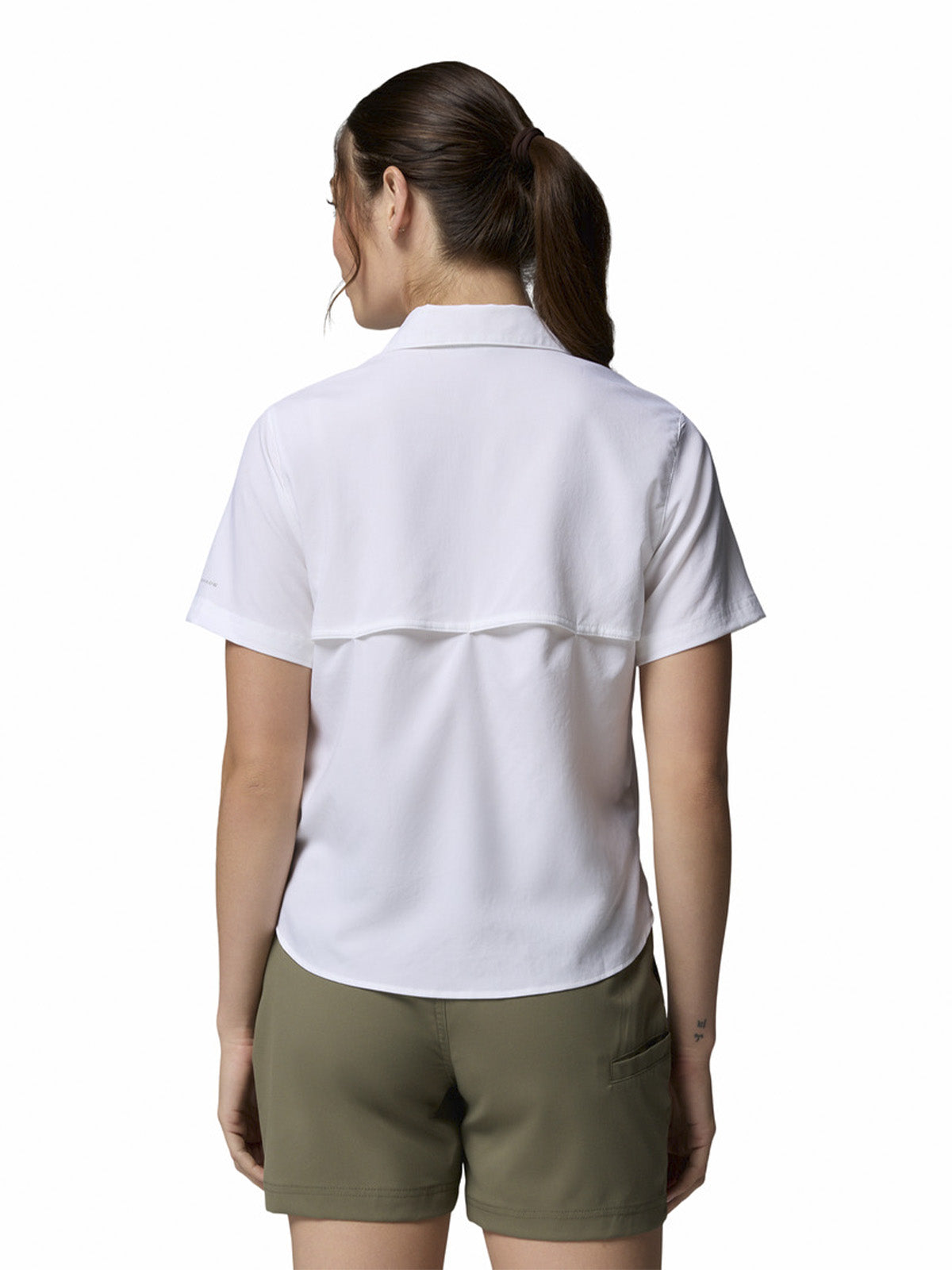 Blusa Manga Corta Mujer Silver Rid Utility Blanco Columbia