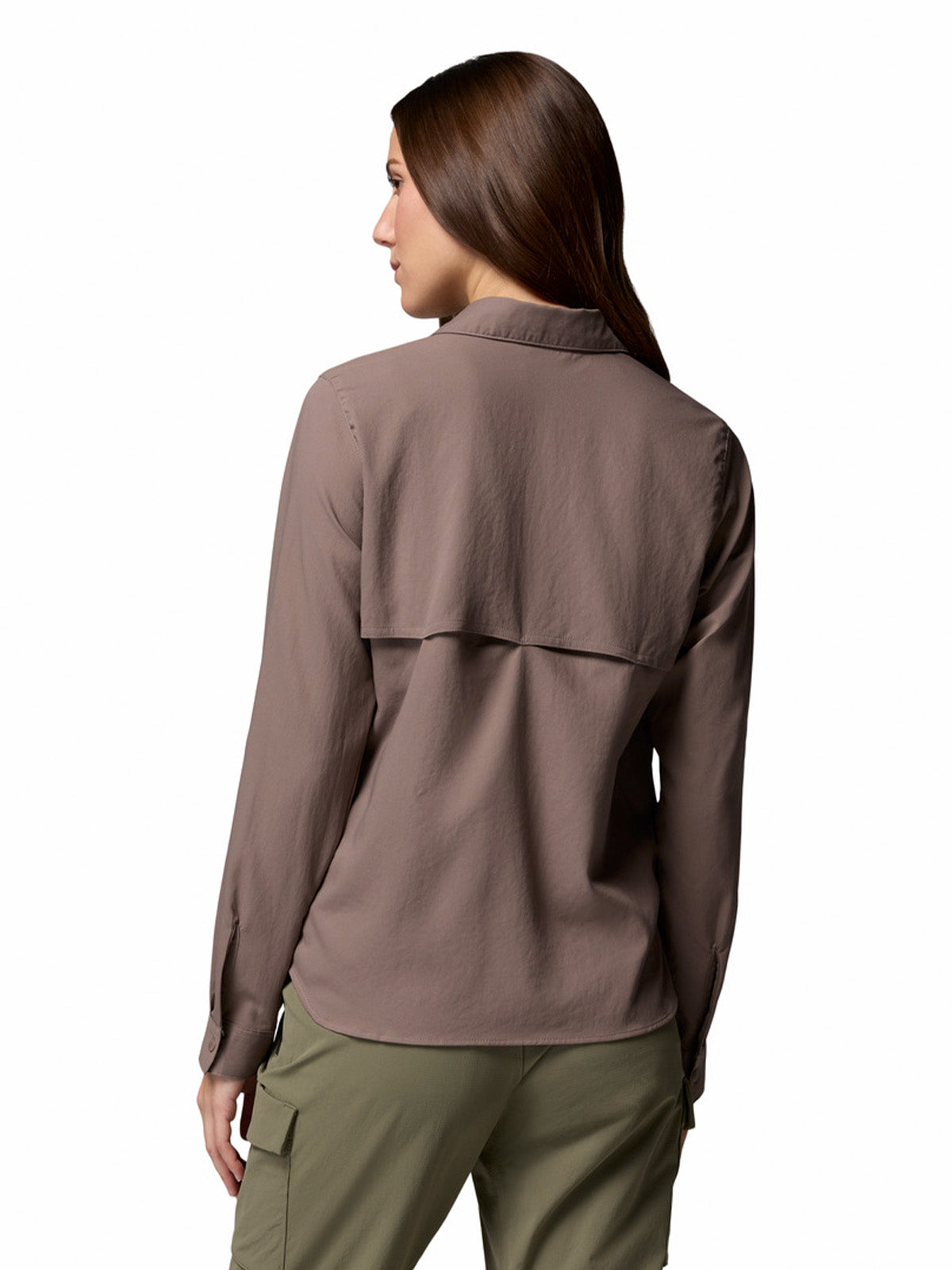 Blusa Manga Larga Mujer Silver Ridge Utility Gris Columbia