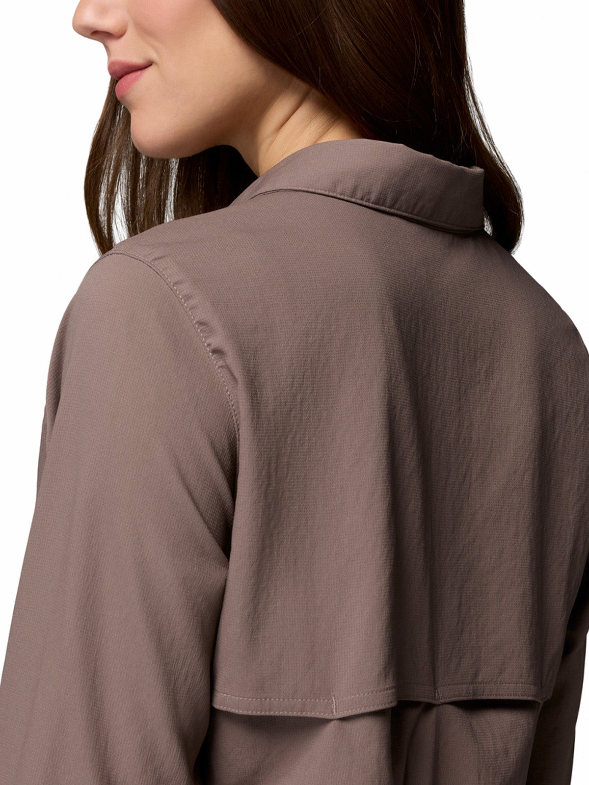 Blusa Manga Larga Mujer Silver Ridge Utility Gris Columbia