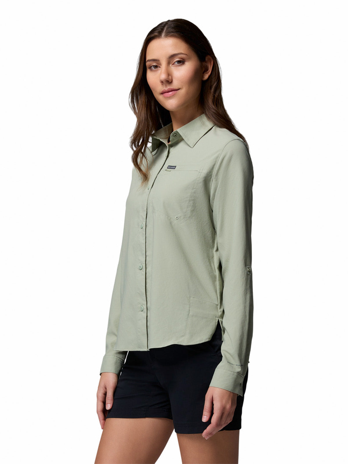 Blusa Manga Larga Mujer Silver Ridge Utility Beige Safari Columbia