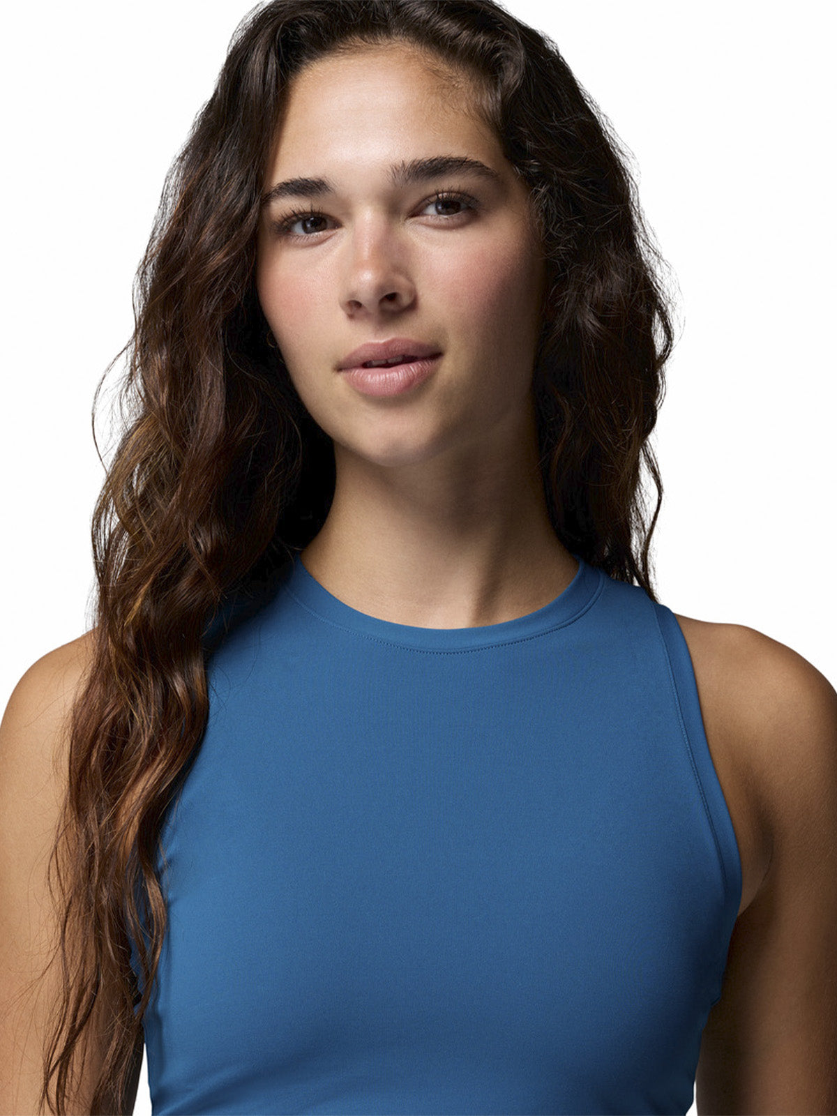 Polera Sin Mangas Mujer Loneridge Tank Azul Columbia