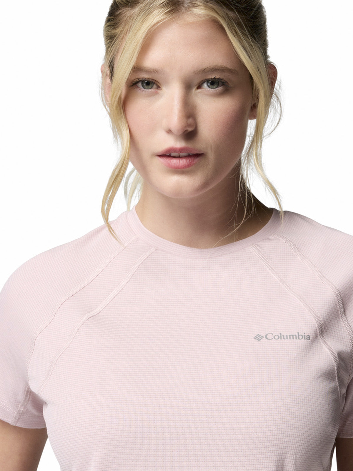 Polera Manga Corta Mujer Stealth Spring Tee Rosado Columbia