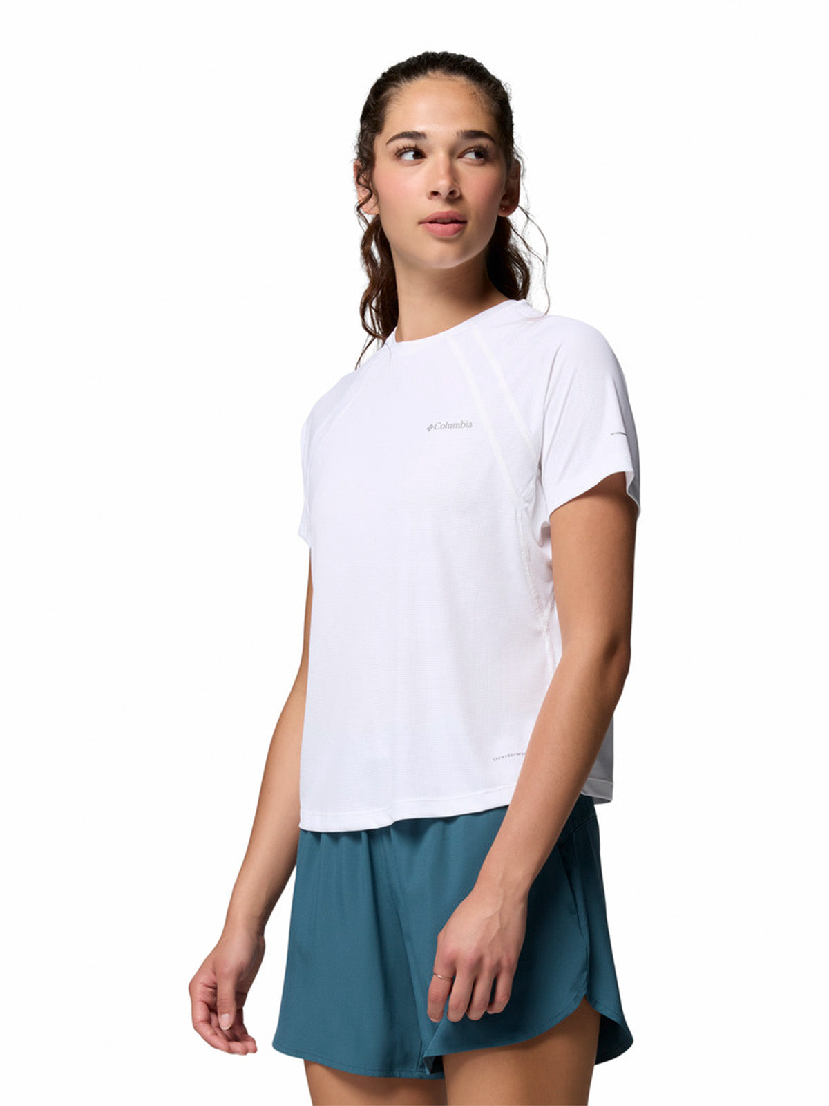 Polera Manga Corta Mujer Stealth Spring Blanco Columbia