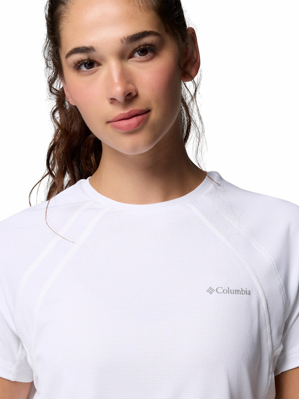 Polera Manga Corta Mujer Stealth Spring Blanco Columbia
